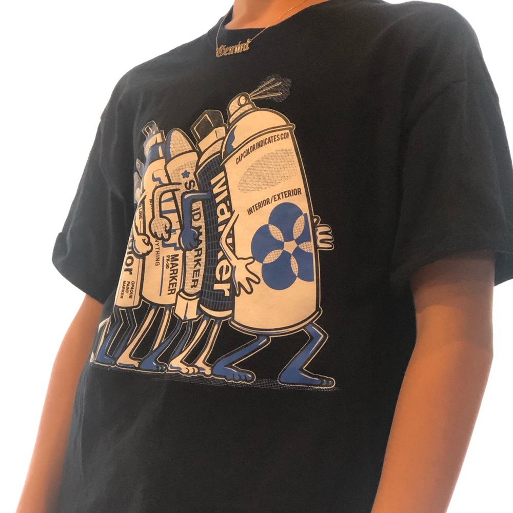 Spray can t shirt